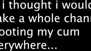 Cumming on camera for the 1st time