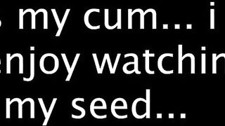 Cumming on camera for the 1st time