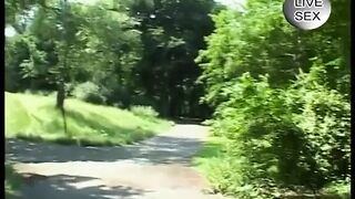 This babe have a fun in outdoor masturbation