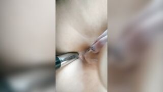 A little smutty talk tease and vibrator play