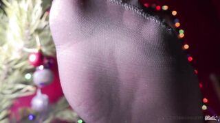Ebony Nylon Soles by the Christmas Tree