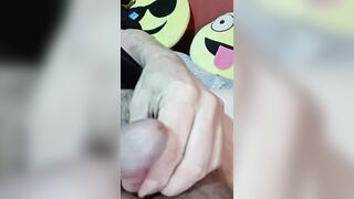 Old Unsightly t-girl disrobes and pleasures self