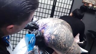 Getting Anal opening Tattooed for 4.5 Hours