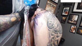 Getting Anal opening Tattooed for 4.5 Hours