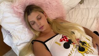 I woke up my stepdaughter with my weenie in her throat