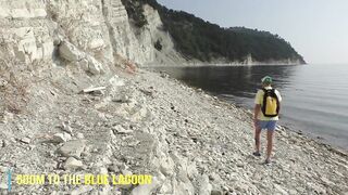 Trip thrash. Nudist hotty unexpectedly sucks blogger's knob