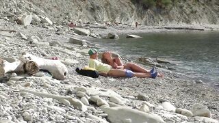 Trip thrash. Nudist hotty unexpectedly sucks blogger's knob