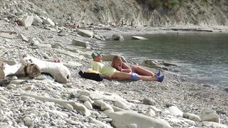 Trip thrash. Nudist hotty unexpectedly sucks blogger's knob