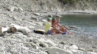 Trip thrash. Nudist hotty unexpectedly sucks blogger's knob