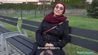 Public Agent Afghan gal pays to bang a large knob