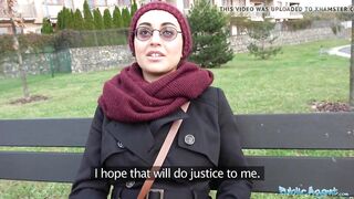 Public Agent Afghan gal pays to bang a large knob