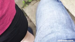 Czech street whore takes a biggest load on her face in POV episode