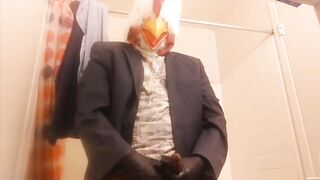 CHICKEN choking his own "chicken" ? -- BIGGEST LOAD!