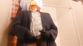 CHICKEN choking his own "chicken" ? -- BIGGEST LOAD!