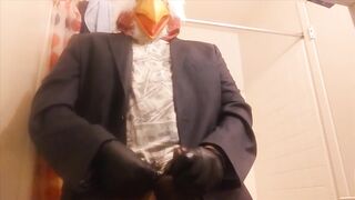 CHICKEN choking his own "chicken" ? -- BIGGEST LOAD!