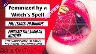 Feminized by a WITCH'S Spell Teaser (Witchcraft Feminization)