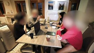 PUBLIC EXTRAORDINARY! HAWT ROD MADE TO CUM BENEATH THE TABLE