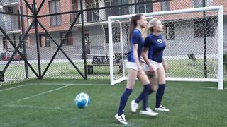 The Football Match Ended with a Sloppy Fellatio and Vehement Sex.