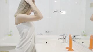 Curvy Soapy Teen Tries Her 1st Large Anal Sex tool