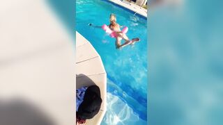 French Poolside Dream: Raunchy Tension at the Pool.