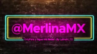Merlinamx - Large-breasted woman masturbating until that babe orgasms and touching her tits in her room