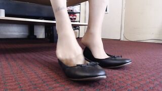 Hose Ballet Flats Shoeplay