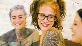 Tattooed Beauties Vagina Fuckfest with Large Cumshots and 1st Timer