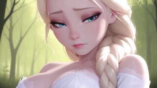 Elsa From Frozen Tries Outdoor Sex for the 1st Time! Uncensored Toon Manga
