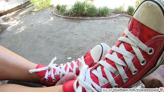 Cum On Chucks Cumpilation HD Cumshots Compilation YummyCouple Shoejob Converse Allstars Sneakers