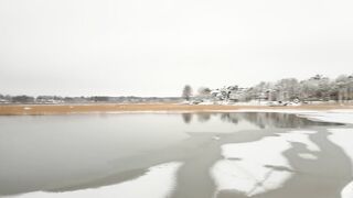 Wetting and Messing my Diaper on a Wintry Shore