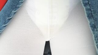 Wetting and Messing my Diaper on a Wintry Shore