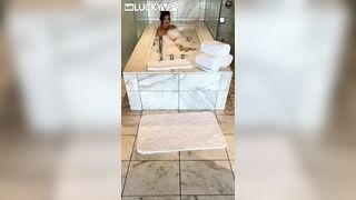 Brunette hair Playgirl Katie Kush Enjoys Her Wicked Baths