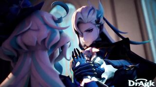 Furina Genshin Impact Compilation CG Anime Dragk Animation Aether Neuvillette