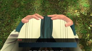 Tranny Cutie Caught Stranger Cutie Masturbating In Forest Then Bangs Her Cunt