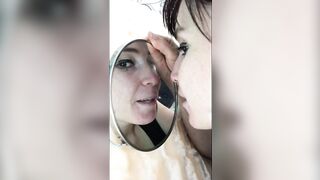 "КАК ЖЕ Я СЕБЯ ЛЮБЛЮ,ТРАХ В ЗЕРКАЛО"ЛАСКАЮ СЕБЯ ПОЦЕЛУЮ В ЗАСОС С СОБОЙ В ЗЕРКАЛО РУССКАЯ СО СЛОВАМИ