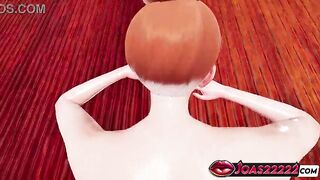Ginger's Sheer Nylon Legs Are Widen Wide in Rule34 CG Animation During the time that Her Large Melons Are Massaged During Unfathomable POV Banging, Then That babe Takes It Prone Bone and Ends Fastened in Doggy position with a Cunt Full of Cum in Uncensore
