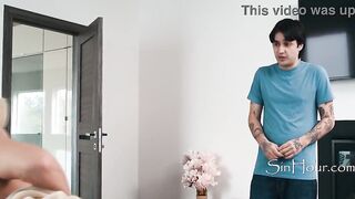 Curvy mother I'd like to fuck Is A Gold Digger And Stepson Has A Sex Deal With Her To Keep Quiet