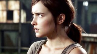 Badass Sexy And Hawt Ellie Topless (Final Of Us) (AI Generated)