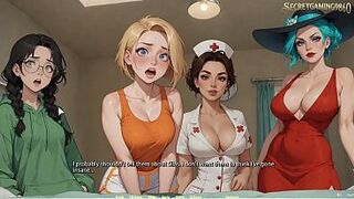 This guy Gets a Biggest Boner In Front of Four Hot Beauties - Moonripple Lake 07 Developed By BCG - CG Porn Game