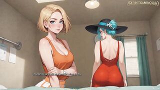 This guy Gets a Biggest Boner In Front of Four Hot Beauties - Moonripple Lake 07 Developed By BCG - CG Porn Game
