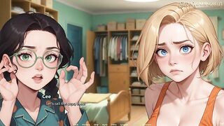 This guy Gets a Biggest Boner In Front of Four Hot Beauties - Moonripple Lake 07 Developed By BCG - CG Porn Game