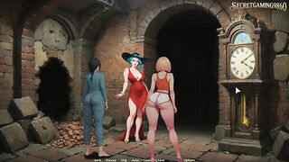 This guy Gets a Biggest Boner In Front of Four Hot Beauties - Moonripple Lake 07 Developed By BCG - CG Porn Game