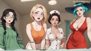 This guy Gets a Biggest Boner In Front of Four Hot Beauties - Moonripple Lake 07 Developed By BCG - CG Porn Game