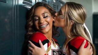 Lesbian babes Make Out In Locker Room And Bedroom Compilation #1