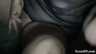 Filming German Teen Bang by two Strangers with Smartphone web camera