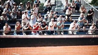 TOPLESS UNDRESSED TENNIS MATCH - (Bare in Public AI Entertainment)