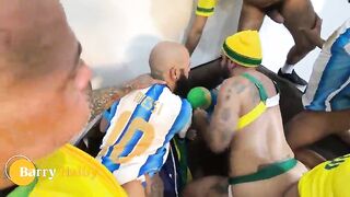 Homosexual fuckfest with several Brazilians.