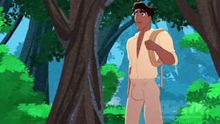 Sexo homo gostoso entre Flynn Rider x Naveen