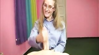 Concupiscent Golden-haired mother I'd like to fuck Likes This Youthful Weenie