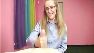 Concupiscent Golden-haired mother I'd like to fuck Likes This Youthful Weenie